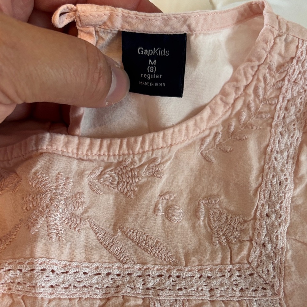 GAP Soft Pink Embroidered Blouse